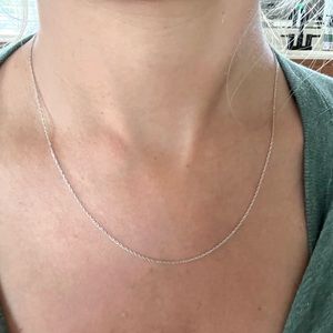18” 10k White Gold Necklace